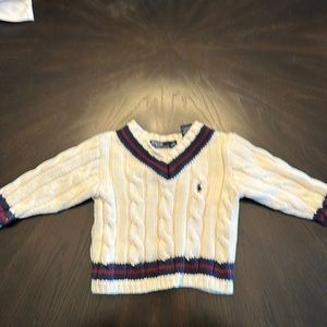 Baby boy’s Ralph Lauren cable knit sweater